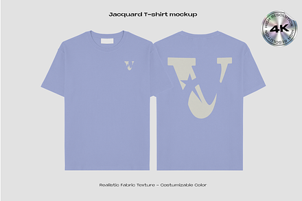 Jacquard T-shirt mockup