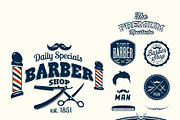 Barber Shop Emblems, an Illustration by Noka Studio (Thumbnail 2 of 2)