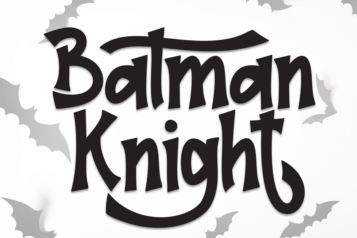 Batman Knight | Script Font, a Script Font by Scratchones (Photo 1 of 9)