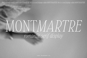 Montmartre A Romantic Quote Serif