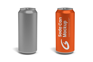 Soda Can Mockup, a Product Mockup by GraphicsPixel