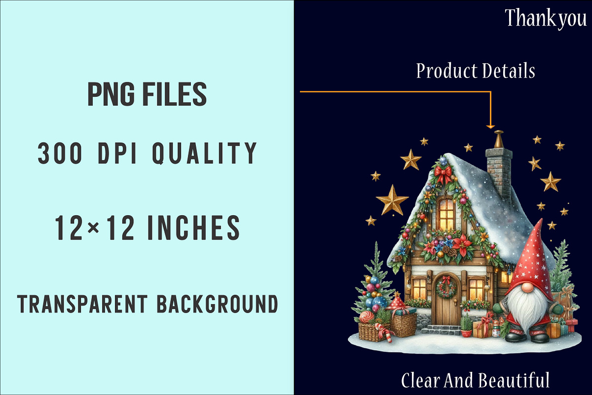 Christmas Gnome clipart bundle, an Illustration by SinaCreation (Photo 6 of 7)