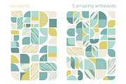 Vintage geometry patterns collection, a Pattern Graphic by lisa_kalev (Thumbnail 12 of 14)