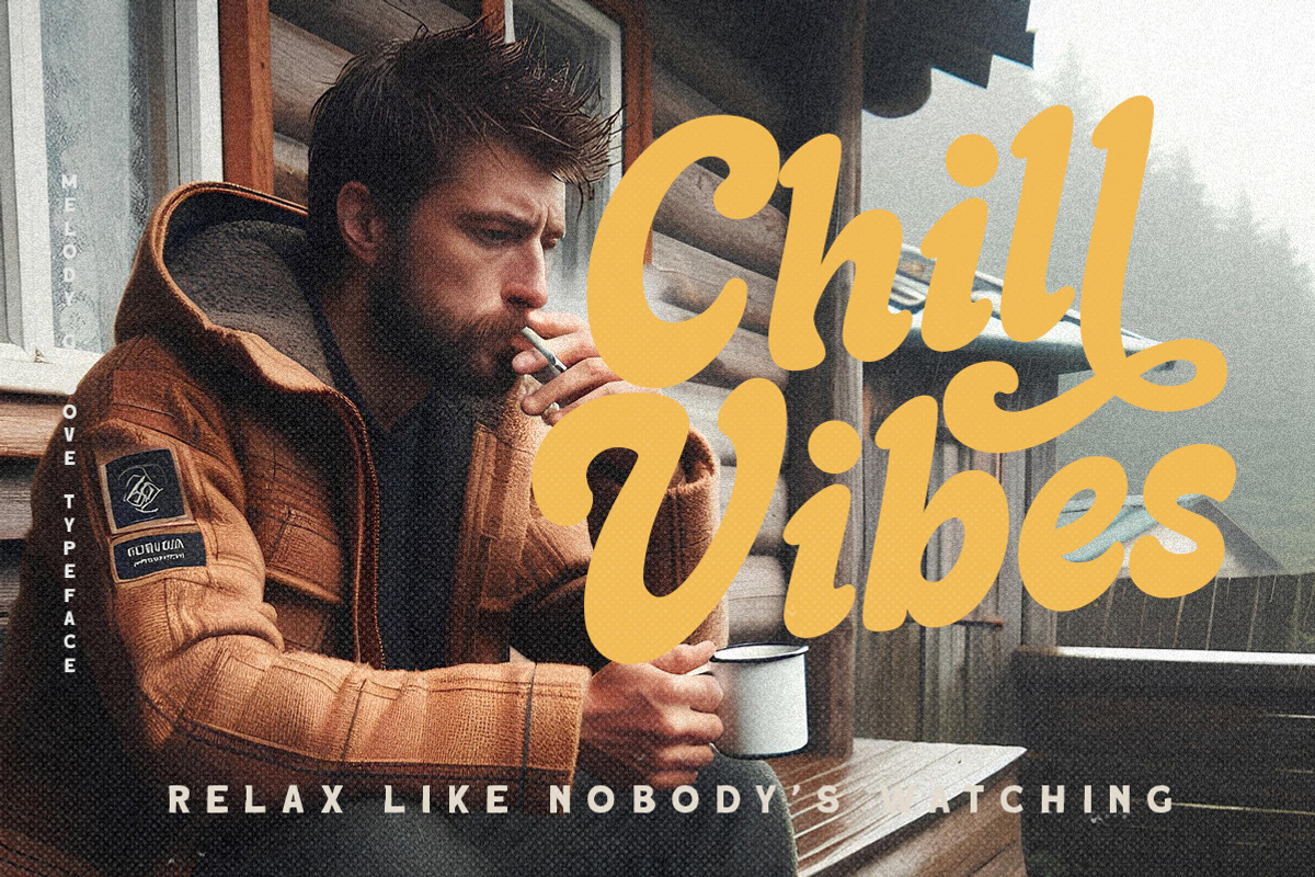 Melody Groove Bold Script, a Script Font by Letterhend Studio (Photo 7 of 9)
