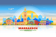 Marrakech Morocco skyline, an Illustration by Sky and glass (Thumbnail 2 of 6)