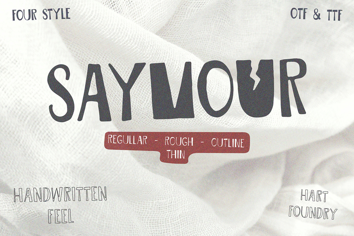 Saymour Font Family, a Sans Serif Font by Hart Foundry™ (Photo 1 of 13)