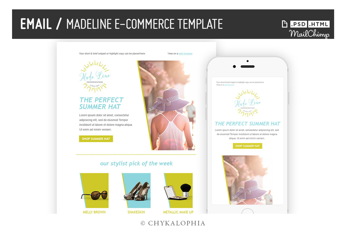 Madeline E-commerce Email Template, an Email Template by theBrandLab.io (Photo 1 of 3)