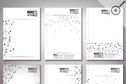 Brochure template with molecules, a Technology Illustration by VectorShop (Thumbnail 1 of 5)