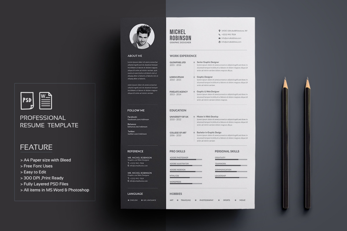 Resume/CV, a Resume Template by deviserpark (Photo 1 of 7)