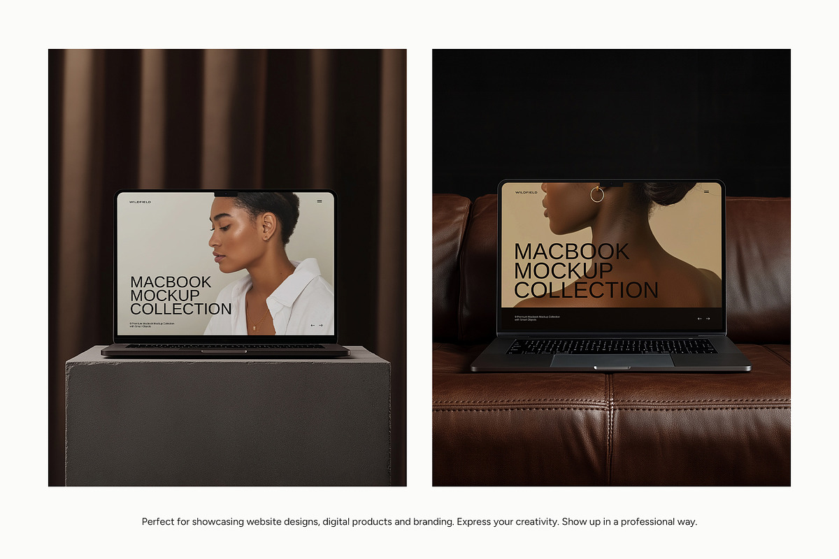 MacBook Laptop Mockup Bundle, a Mac Mockup by Wildfield Studio (Photo 2 of 8)