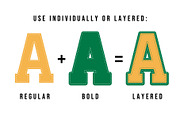 JOCK – The Classic Letterman Font, a Slab Serif Font by Loudoun Design Co. (Thumbnail 2 of 8)