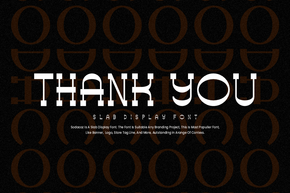 Sodacoz - Slab Font, a Slab Serif Font by QR Design Studio (Photo 6 of 6)
