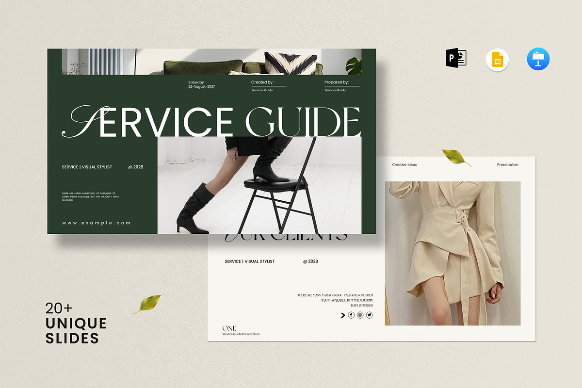 Services Guide Presentation Template, a Presentation Template by UpSolution (Photo 1 of 9)