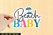 Summer Sticker SVG Bundle, an Illustration by crative8112 (Thumbnail 2 of 11)