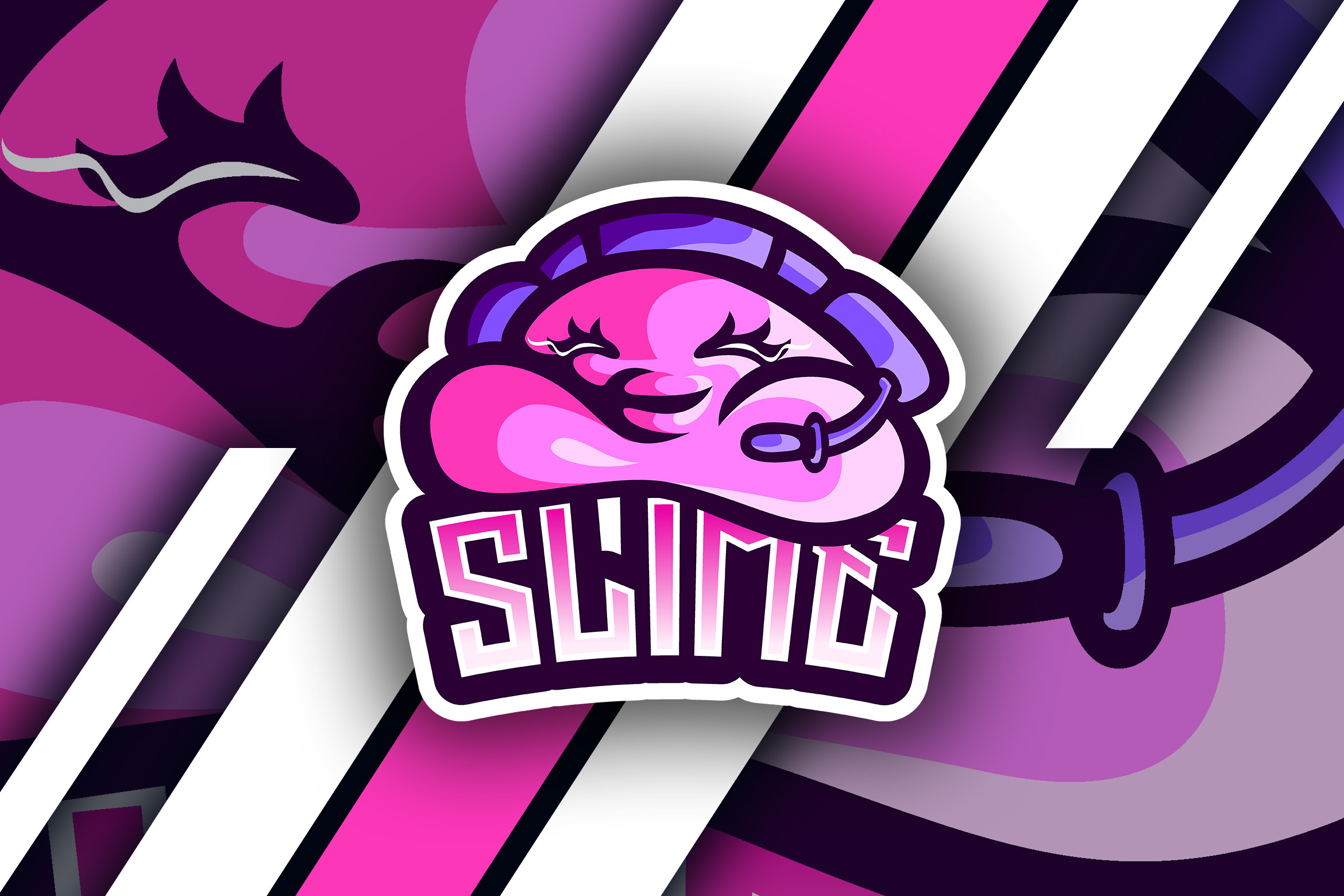 slime - Mascot & Esport Logo, a Branding & Logo Template by AQR Studio ...