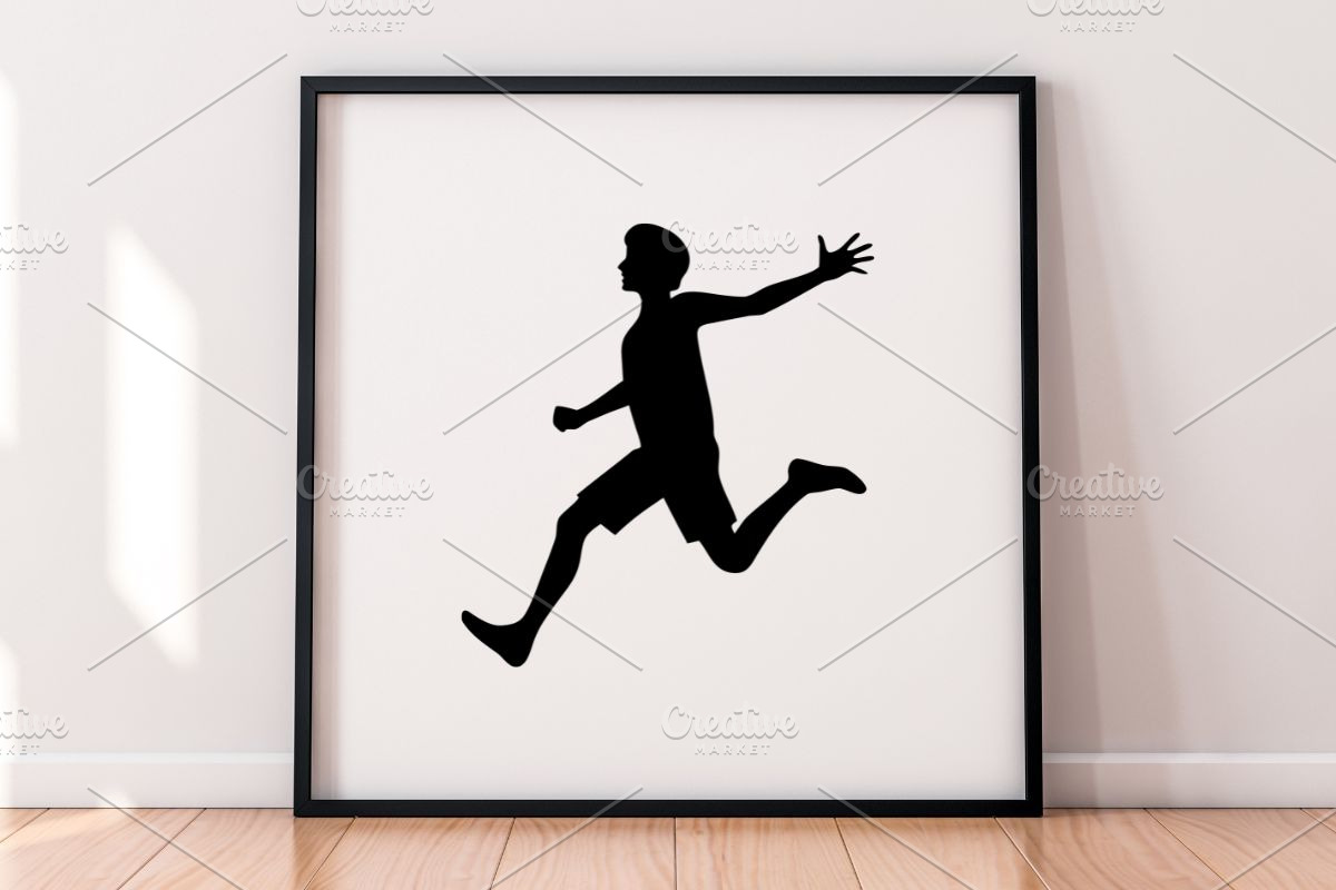 Jump People Silhouette SVG, a Person Illustration by newminddesign (Photo 5 of 5)