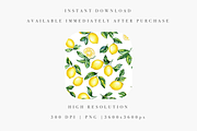 Seamless Citrus Design, a Decorative Illustration by Pati Charm Studio (Thumbnail 4 of 7)