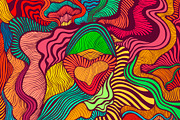 Motley abstract lines art ornament, a Decorative Illustration by Space_Oleandr (Thumbnail 2 of 2)