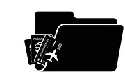 airplane travel silhouettes, an Illustration by Amazin_art (Thumbnail 10 of 31)