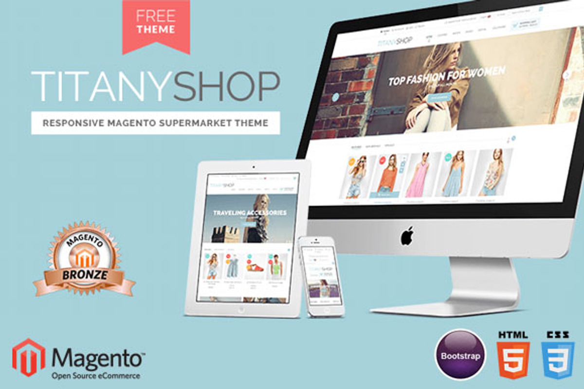 Titany - Free Magento 1.9 Theme, a Websites & App Template by giao.trinh (Photo 1 of 3)