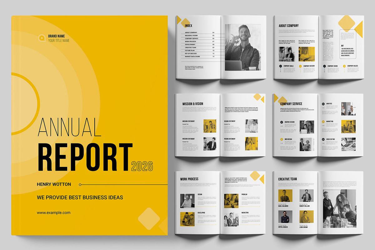 Annual Report Design, a Brochure Template by ContestDesign (Photo 1 of 3)