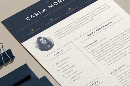 Minimal Resume Template | Carla