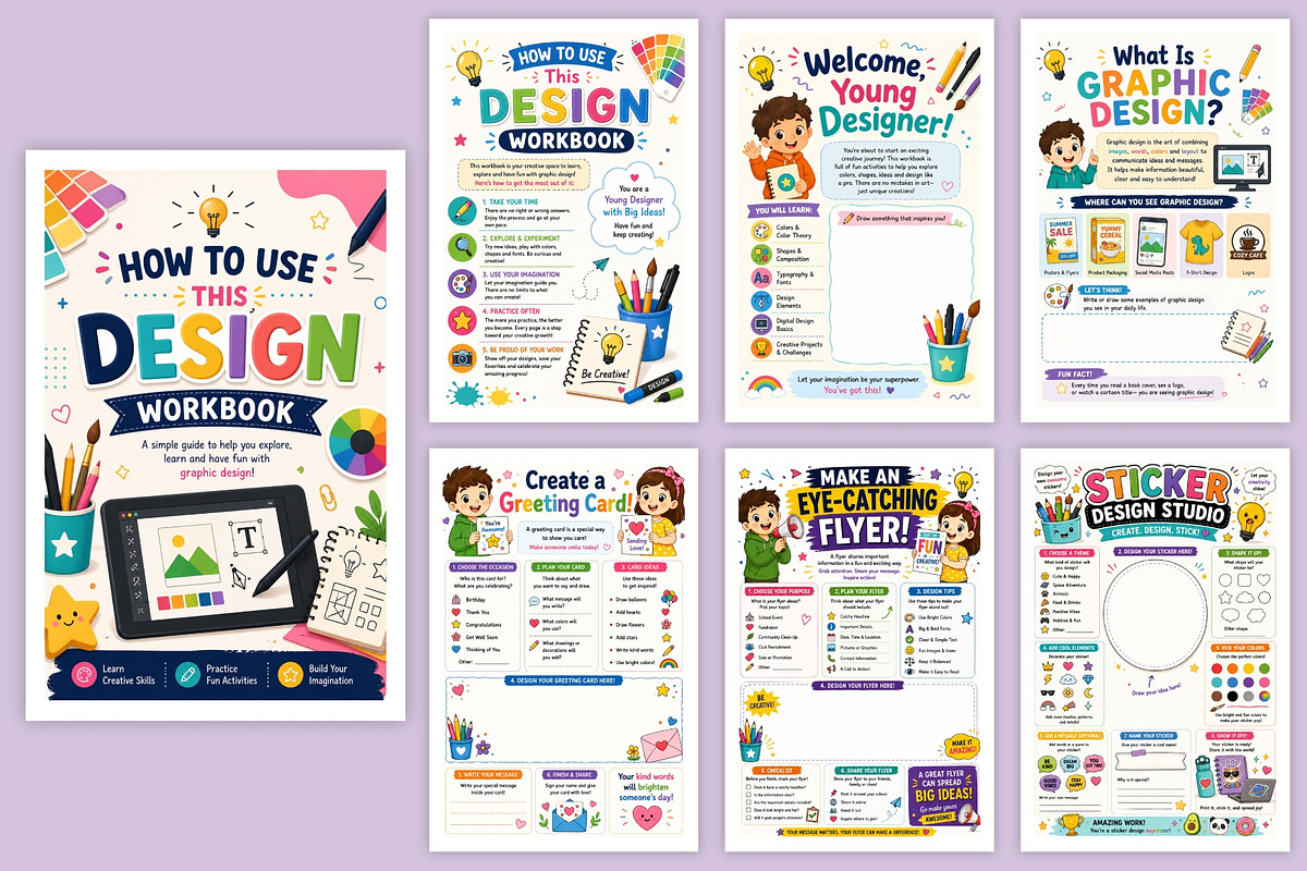 How to Use This Design Workbook, a Stationery Template by Designmela01 (Photo 5 of 6)