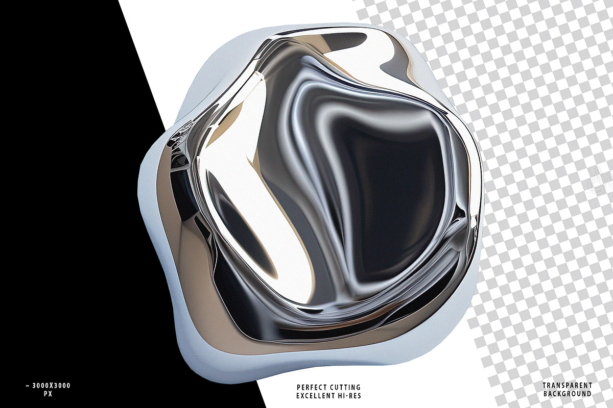 CHROME Design Set 131 Objects, an Object Graphic by Kaleriia (Photo 9 of 12)
