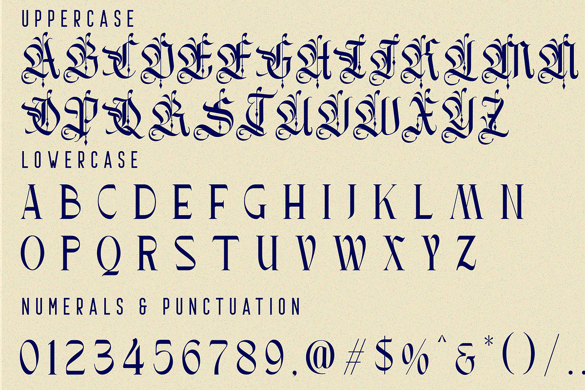 Asember Modern - Hybrid Font, a Blackletter Font by 177Studio (Photo 8 of 8)