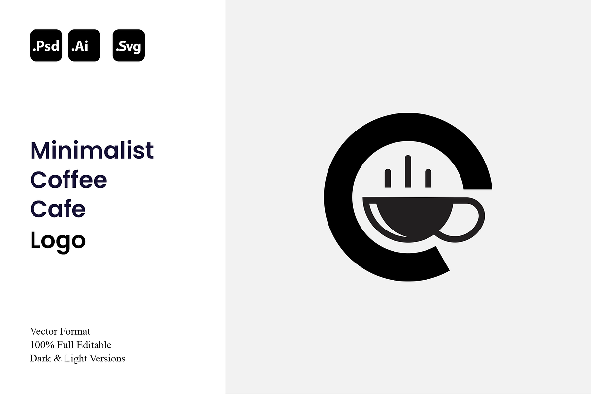 Minimalist Coffee Cafe Logo, a Branding & Logo Template by Luxury Logos (Photo 1 of 4)