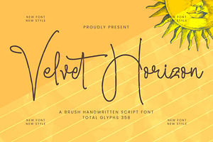 Velvet Horizon, a Script Font by Integritype Studio