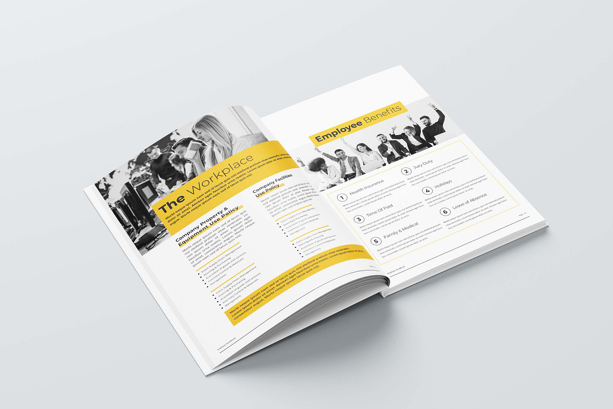 Employee Handbook Bundle | Word, IND, a Brochure Template by obayes (Photo 69 of 75)