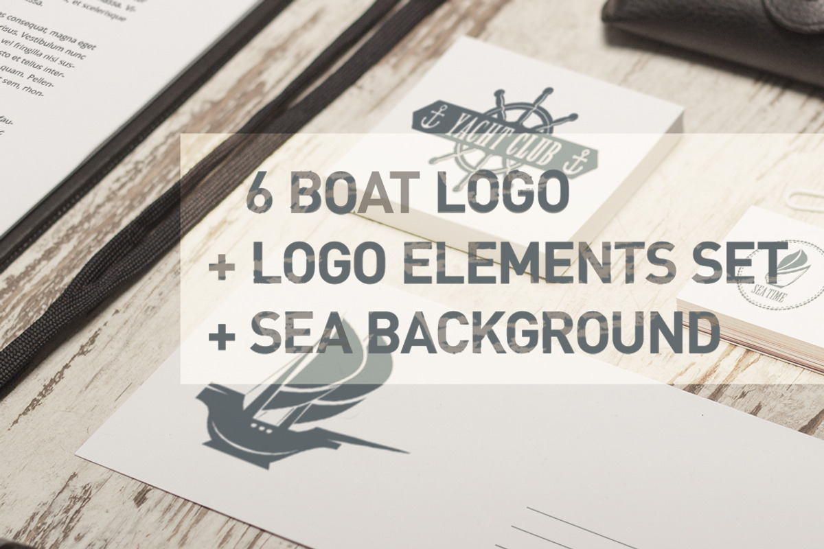 Boat logos set, a Branding & Logo Template by Oldy (Photo 1 of 4)