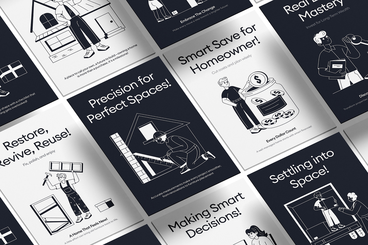 Home Owner Illustration Set, an Outline Icon by Vectors Market (Photo 3 of 10)