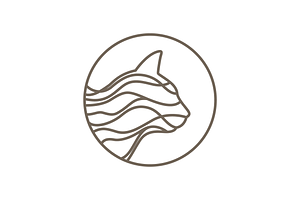 cat head with circle animal logo, a Branding & Logo Template by devastd