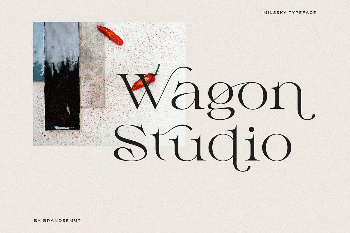 Milssky || Modern & Classy Ligature, a Serif Font by BrandSemut (Photo 8 of 16)