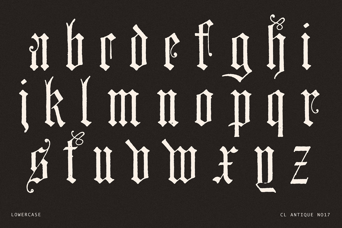 Vintage Gothic Blackletter Font No17, a Blackletter Font by Century Library (Photo 4 of 6)