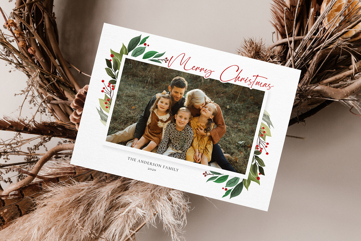 Christmas Card Template CD229, a Card Template by Salsal Design (Photo 4 of 4)
