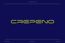 Crepeno - Modern Futuristic Typeface