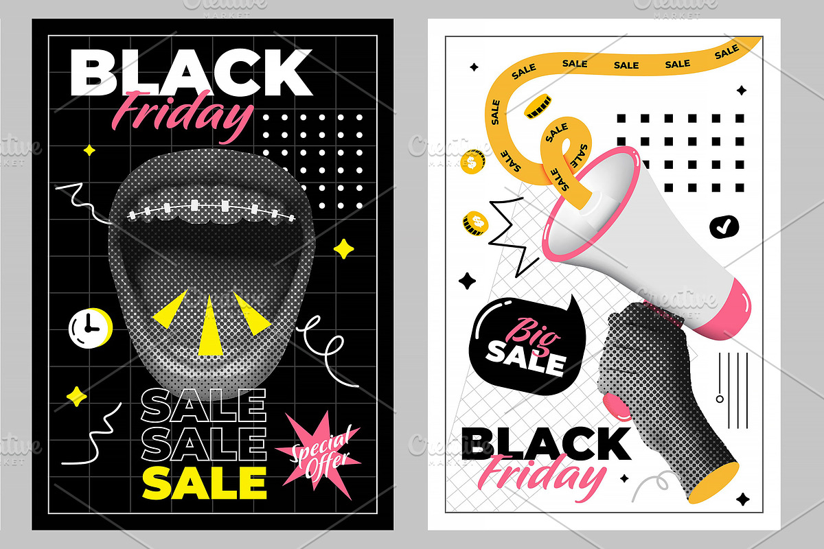 Black Friday Graphic Templates, a Flyer Template by Creative Graphics