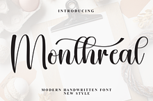 Monthreal | Script Font