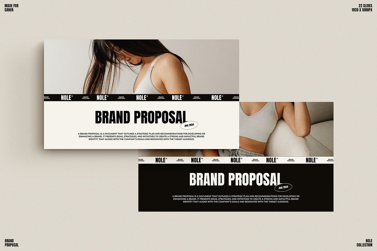NOLE / Brand Proposal, a Presentation Template by Wildnun Studio (Photo 1 of 16)