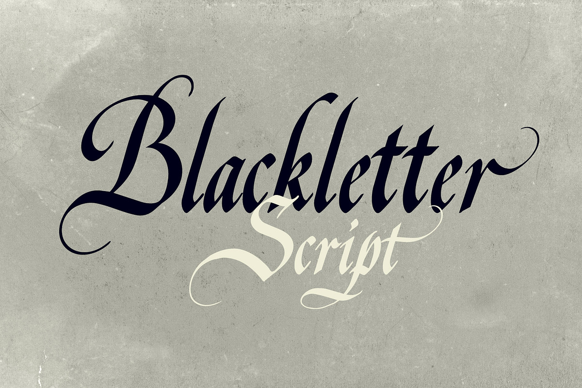 Ravens Choir, a Blackletter Font by Misprinted Type (Photo 6 of 9)