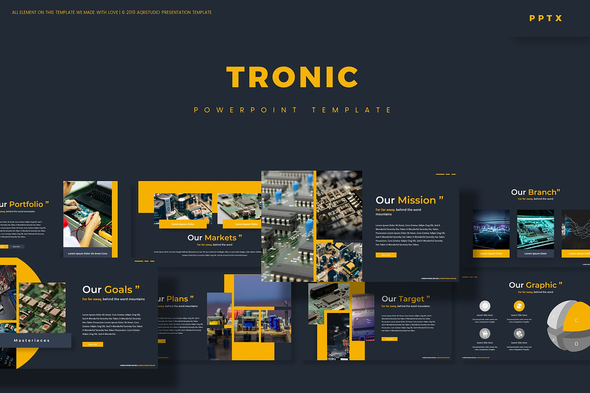 Tronic - Powerpoint Template, a Presentation Template by AQR Studio