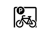Bicycle Parking Symbol Icon Set, an Icon by musafir_fashion (Thumbnail 6 of 12)