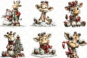 Winter Giraffe Clipart, an Illustration by Black Bird Studio (Thumbnail 2 of 6)