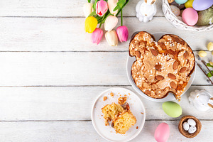 Easter Colomba Cake, Colomba di Pasqua, sweet sugared dove-shape, a Holiday Photo by Rimma