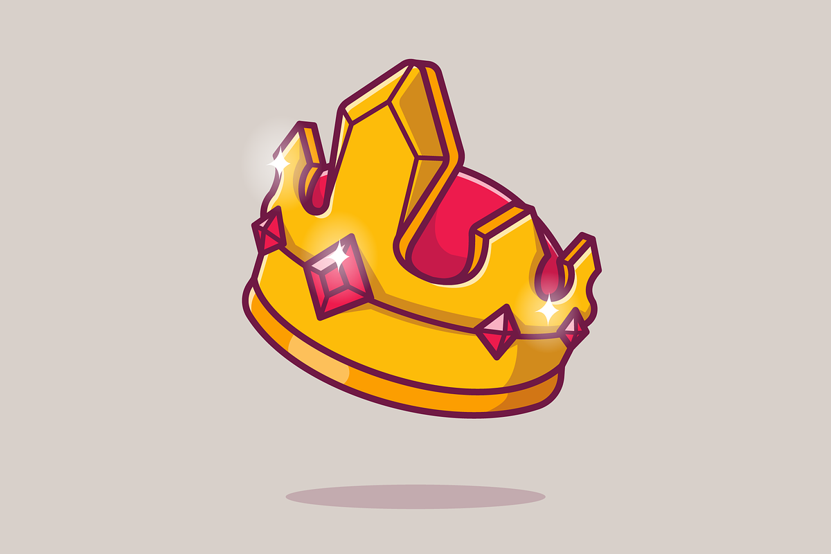 King Crown Floating Cartoon, an Object Illustration by Catalyst Labs (Photo 3 of 3)