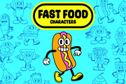 Vector Cartoon Fast Food Characters, an Illustration by Andres M Rodriguez (Thumbnail 1 of 5)