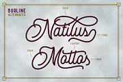Burline Typeface, a Script Font by Secondivison Supply (Thumbnail 4 of 6)